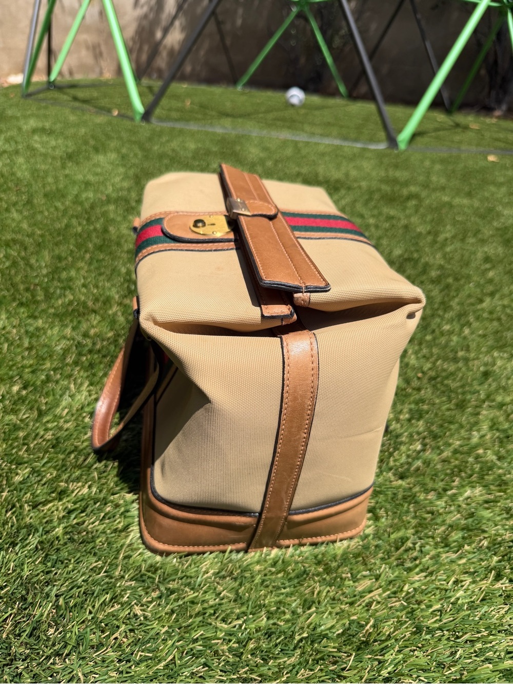 GUCCI Vintage Doctor’s/Weekender Sherry Line Bag RARE - Picture 6 of 7